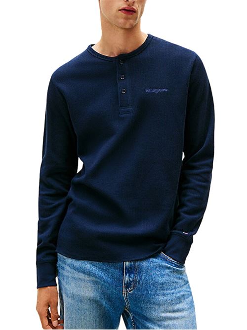 T-shirt slim fit trama a nido d'ape Tommy Jeans | DM0DM21812C1G